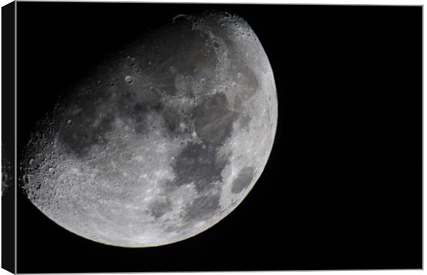 Moon Canvas Print by Mike Pursey