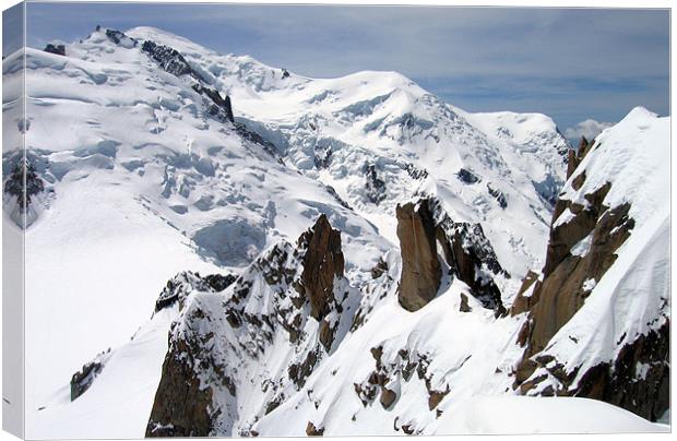 Mont Blanc Canvas Print by Linda More