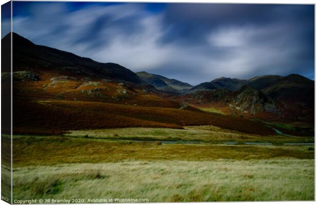 The Fells above Coniston Canvas Print by Jill Bramley