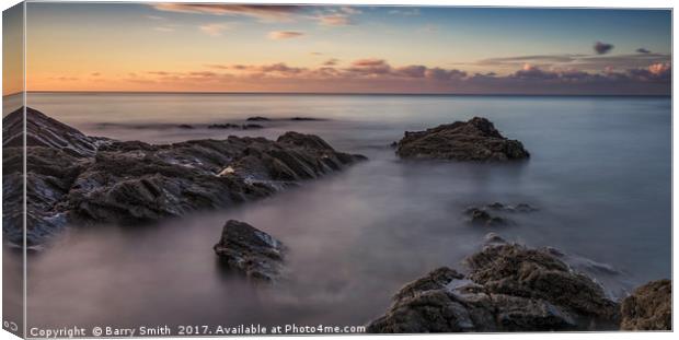 Receding Tide At Spit Beach Canvas Print by Barry Smith