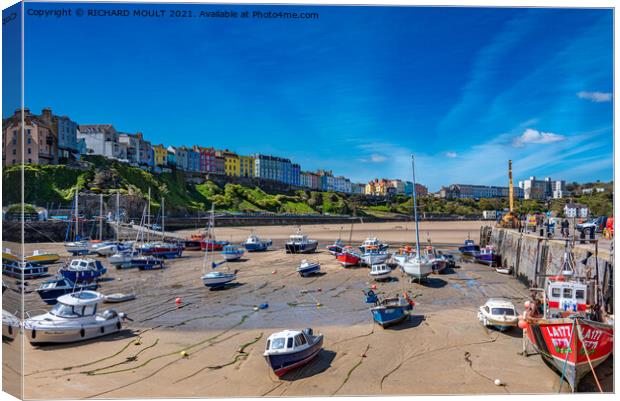 Tenby Harbour  Canvas Print by RICHARD MOULT