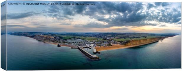 West Bay Harbour Canvas Print by RICHARD MOULT