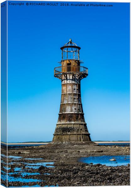 Whiteford lighthouse Canvas Print by RICHARD MOULT