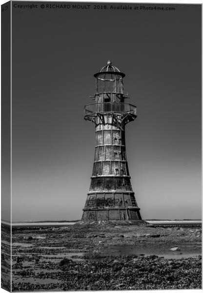 Whiteford lighthouse Canvas Print by RICHARD MOULT