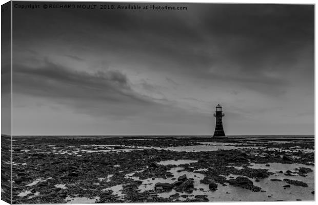 Whiteford Lighthouse Canvas Print by RICHARD MOULT