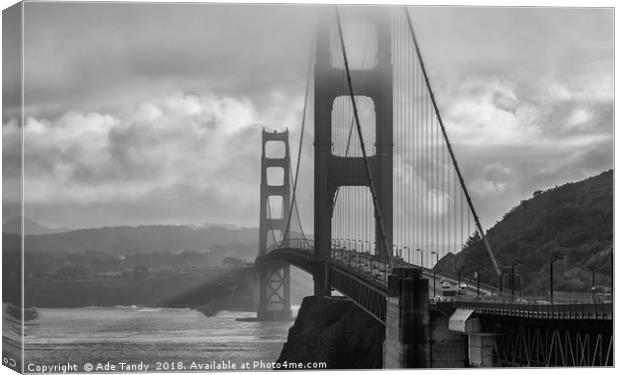 Golden Gate Bridge Canvas Print by Ade Tandy