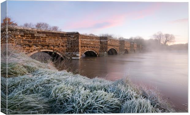 Frosty Sunrise Canvas Print by David Semmens