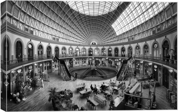 Corn Exchange lunch Canvas Print by David Semmens