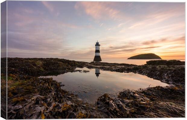 Penmon Sunrise Canvas Print by David Semmens