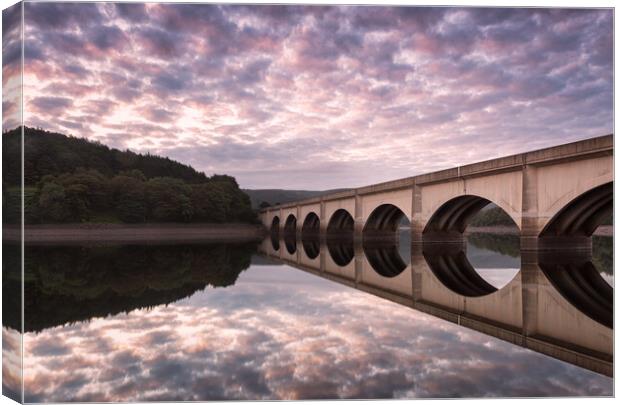 Ladybower Reflections Canvas Print by David Semmens