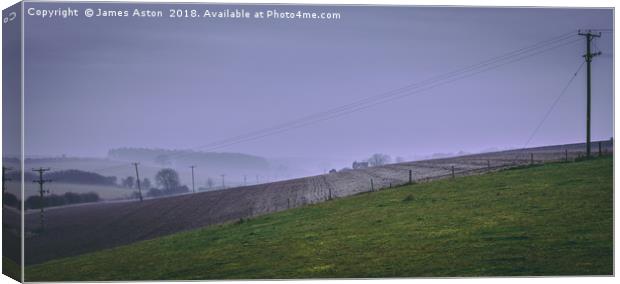 Fog over Swallow Vale Canvas Print by James Aston