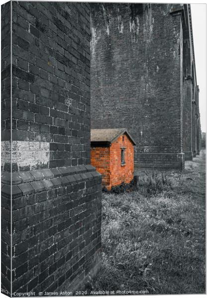 The Little Hut of Harringworth  Canvas Print by James Aston