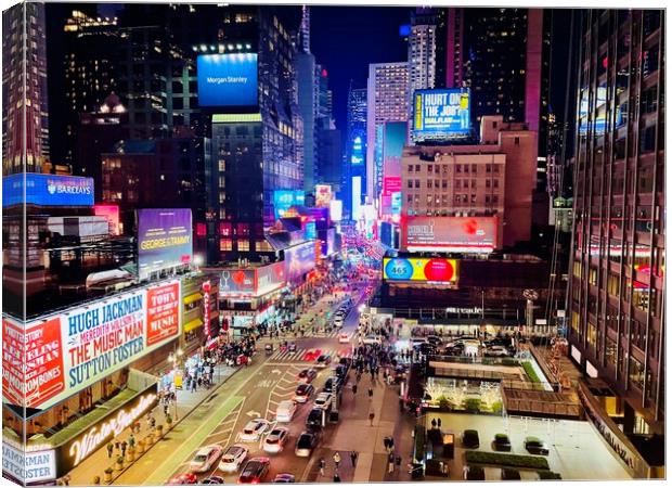 Times Square New York Canvas Print by Colin Reeves