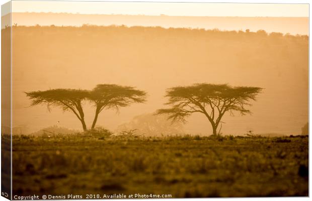 Kenyan Morning Canvas Print by Dennis Platts