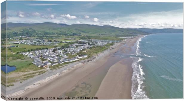 Barmouth Bay from above Canvas Print by lee retallic