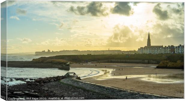 Cullercoats Bay Canvas Print by Phil Page