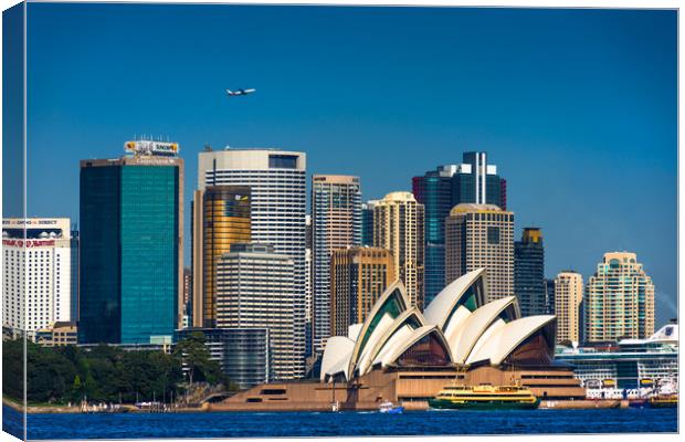 Sydney city skyline, New South Wales, Australia. Canvas Print by Andrew Michael