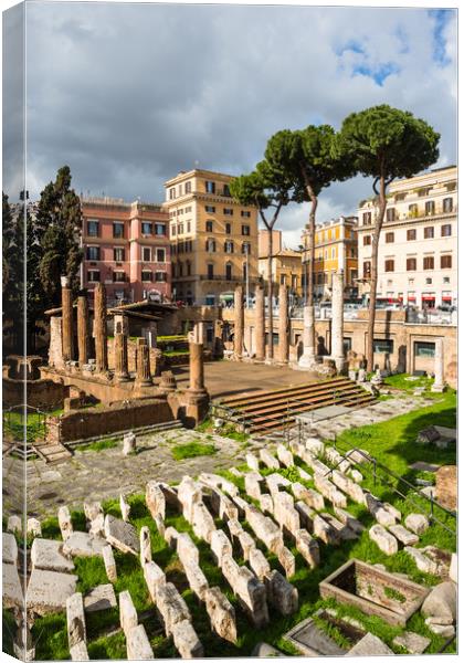 Largo di Torre Argentina Canvas Print by Andrew Michael
