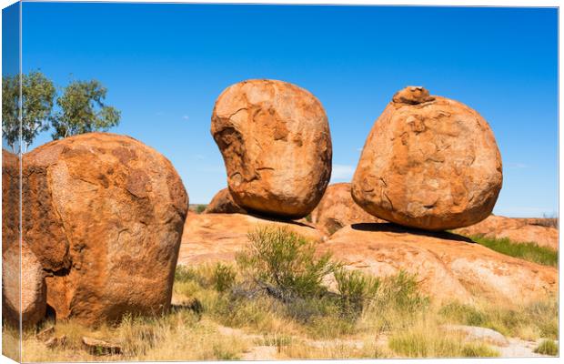 Devils Marbles Canvas Print by Andrew Michael
