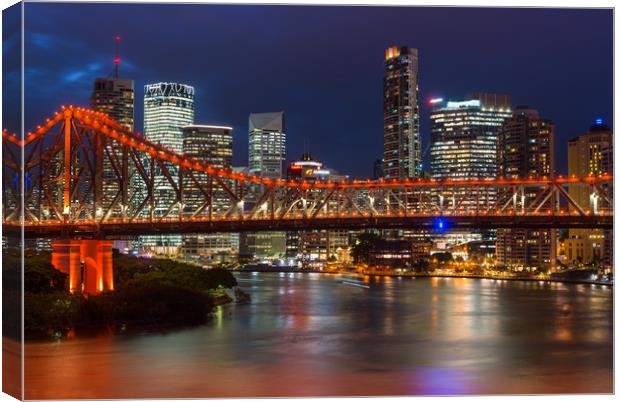 Story Bridge Brisbane Canvas Print by Andrew Michael