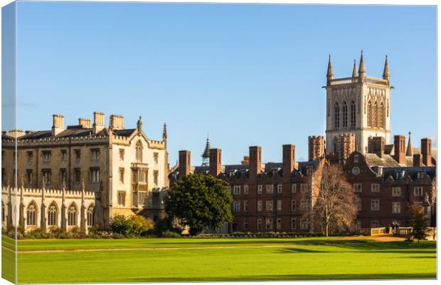 St Johns College Canvas Print by Andrew Michael