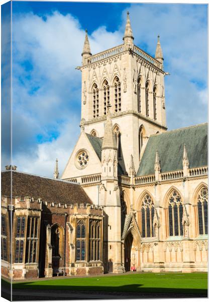 St Johns College and chapel Canvas Print by Andrew Michael