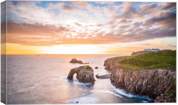 Sunset at Lands End Canvas Print by Andrew Michael