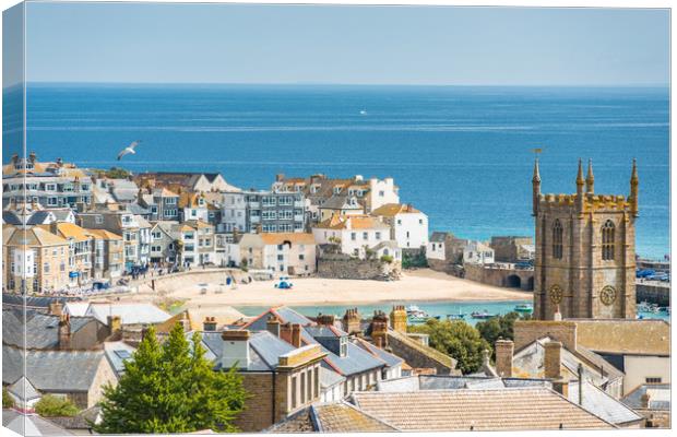 St Ives views Canvas Print by Andrew Michael