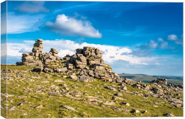 Great Staple Tor Canvas Print by Andrew Michael