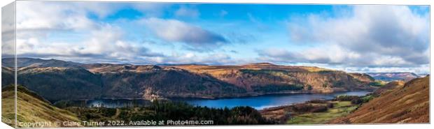 Lake District panorama  Canvas Print by Claire Turner