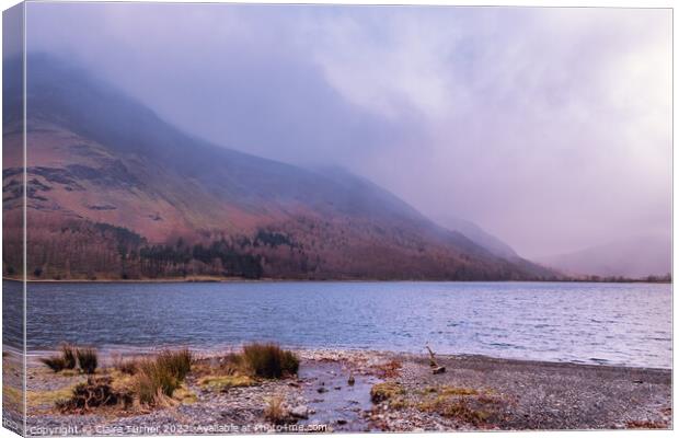 Buttermere lake (faded) Canvas Print by Claire Turner