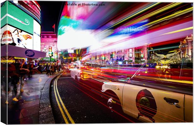 Leicester Square Canvas Print by Gary Britton