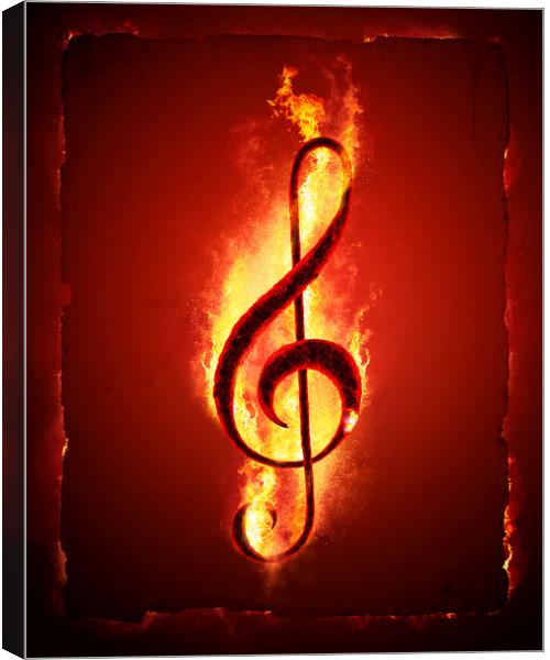 Hot Music Canvas Print by Johan Swanepoel