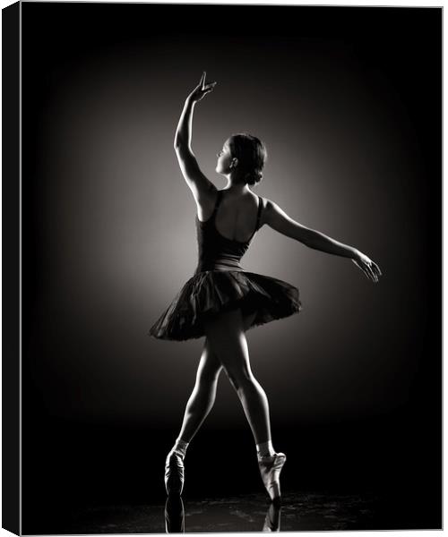 Ballerina dancing Canvas Print by Johan Swanepoel