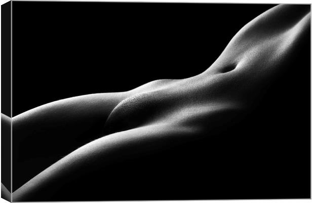 Nude woman bodyscape 35 Canvas Print by Johan Swanepoel