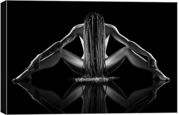 Nude woman bodyscape 74 Canvas Print by Johan Swanepoel