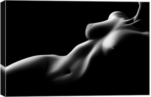 Nude woman bodyscape 75 Canvas Print by Johan Swanepoel