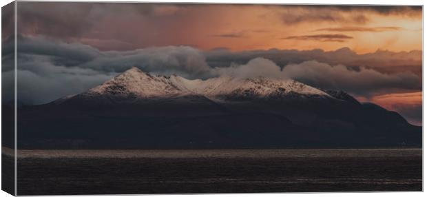 Isle Of Arran At Sunrise Canvas Print by Chris Wright