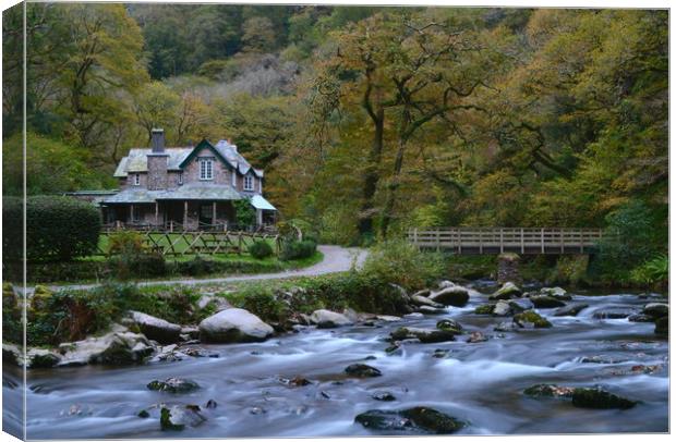 Watersmeet House Canvas Print by David Neighbour