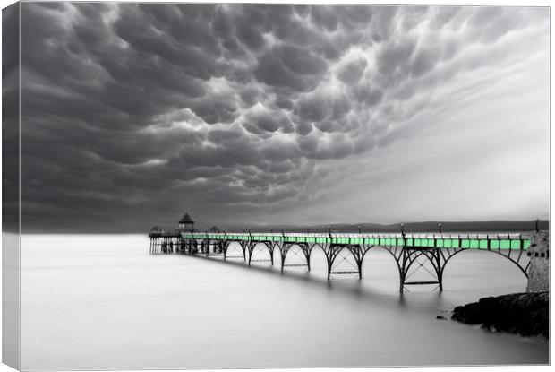 Clevedon Clouds Canvas Print by David Neighbour
