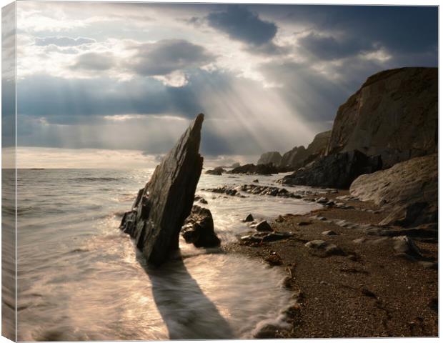 Ayrmer Sun Rays Canvas Print by David Neighbour