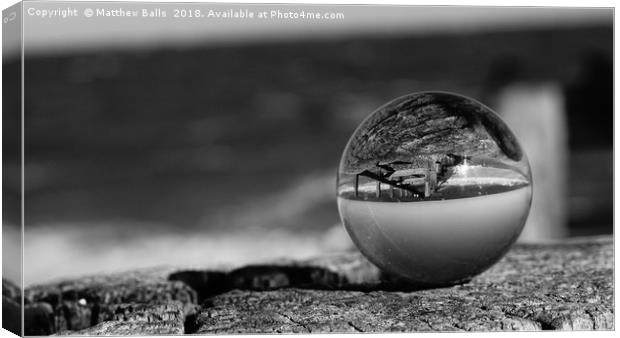  The Sea in A Glass Ball                           Canvas Print by Matthew Balls