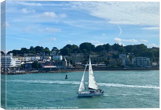 Cowes Harbour, Isle of Wight Canvas Print by Ailsa Darragh