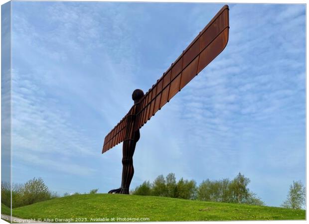 The Angel of the North Statue Canvas Print by Ailsa Darragh