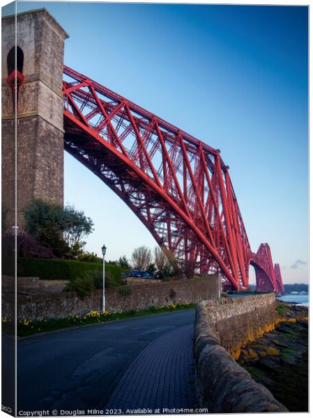 The Forth Bridge from North Queensferry Canvas Print by Douglas Milne