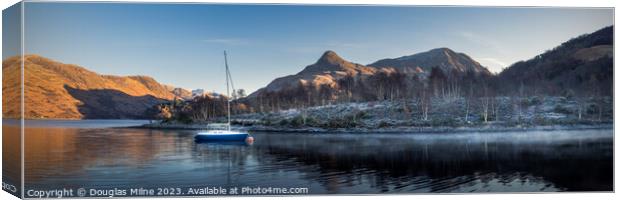 Loch Leven and the Pap of Glencoe Canvas Print by Douglas Milne