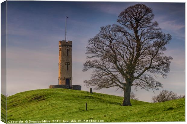 Binns' Tower, West Lothian Canvas Print by Douglas Milne