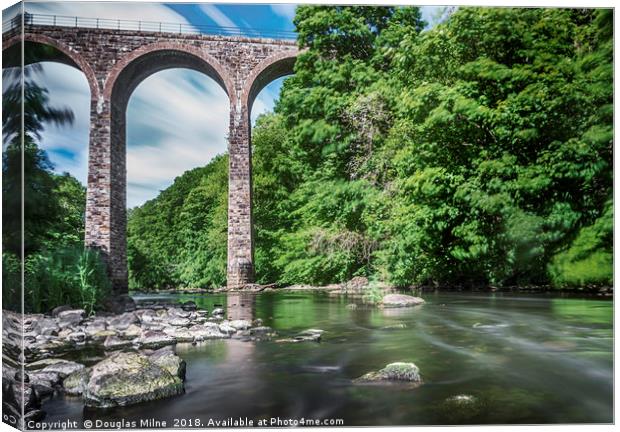 Camps Viaduct, East Calder Canvas Print by Douglas Milne