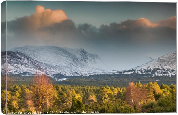 The Lairig Ghru Canvas Print by Douglas Milne