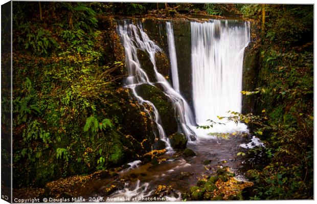 The Bottom Dam, Alva Glen Canvas Print by Douglas Milne